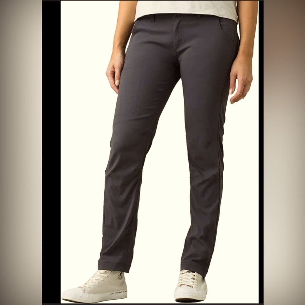 PrAna Black Hiking Pants Straight Leg Women’s , size 4